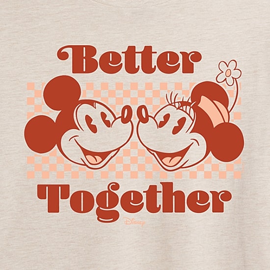 Womens Crew Neck Short Sleeve Regular Fit Mickey and Friends Graphic T-Shirt