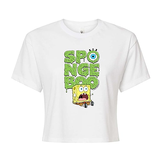 Womens Crew Neck Short Sleeve Regular Fit Spongebob Graphic T-Shirt