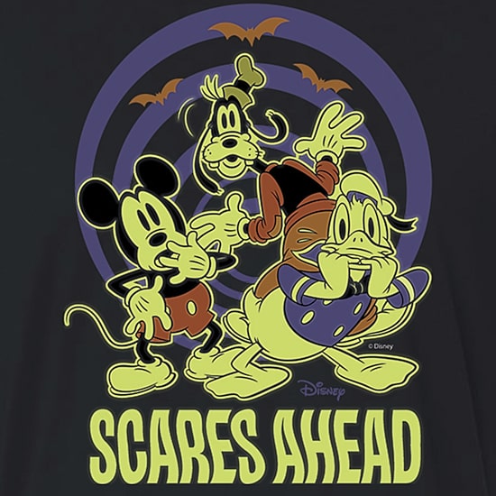 Womens Crew Neck Short Sleeve Regular Fit Mickey and Friends Graphic T-Shirt