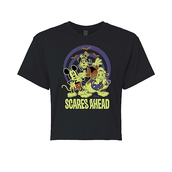 Womens Crew Neck Short Sleeve Regular Fit Mickey and Friends Graphic T-Shirt