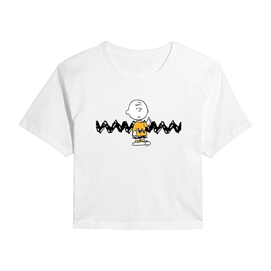 Womens Juniors Crew Neck Short Sleeve Regular Fit Peanuts Graphic T-Shirt