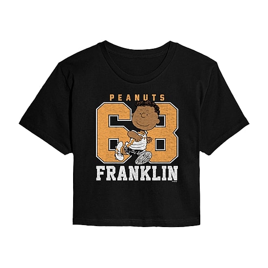 Womens Crew Neck Short Sleeve Regular Fit Peanuts Graphic T-Shirt