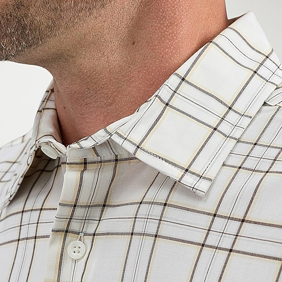 Haggar Performance Mens Long Sleeve Slim Fit Button-Down Shirt