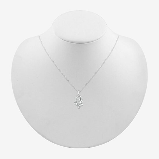 Lord Ganesha Womens Diamond Accent Natural White Diamond 14K Gold 18 Inch Pendant Necklace