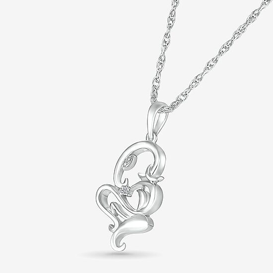 Lord Ganesha Womens Diamond Accent Natural White Diamond 14K Gold 18 Inch Pendant Necklace