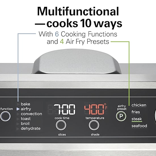 Hamilton Beach Digital Air Fryer 6 Slice Toaster Oven