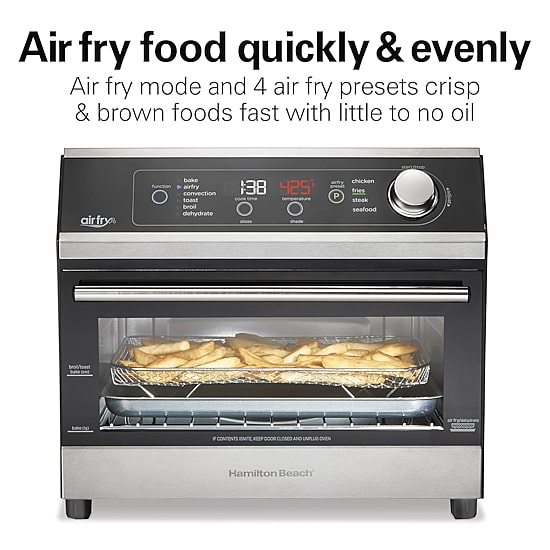 Hamilton Beach Digital Air Fryer 6 Slice Toaster Oven