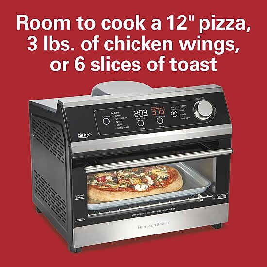 Hamilton Beach Digital Air Fryer 6 Slice Toaster Oven