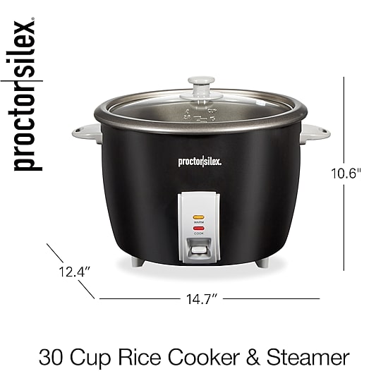 Proctor Silex 30 Cup Rice Cooker and Food Steamer