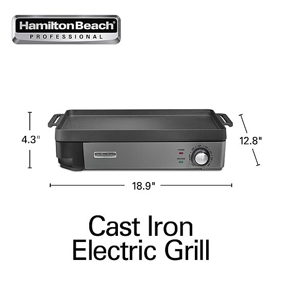 Hamilton Beach Cast Iron Electric Griddle