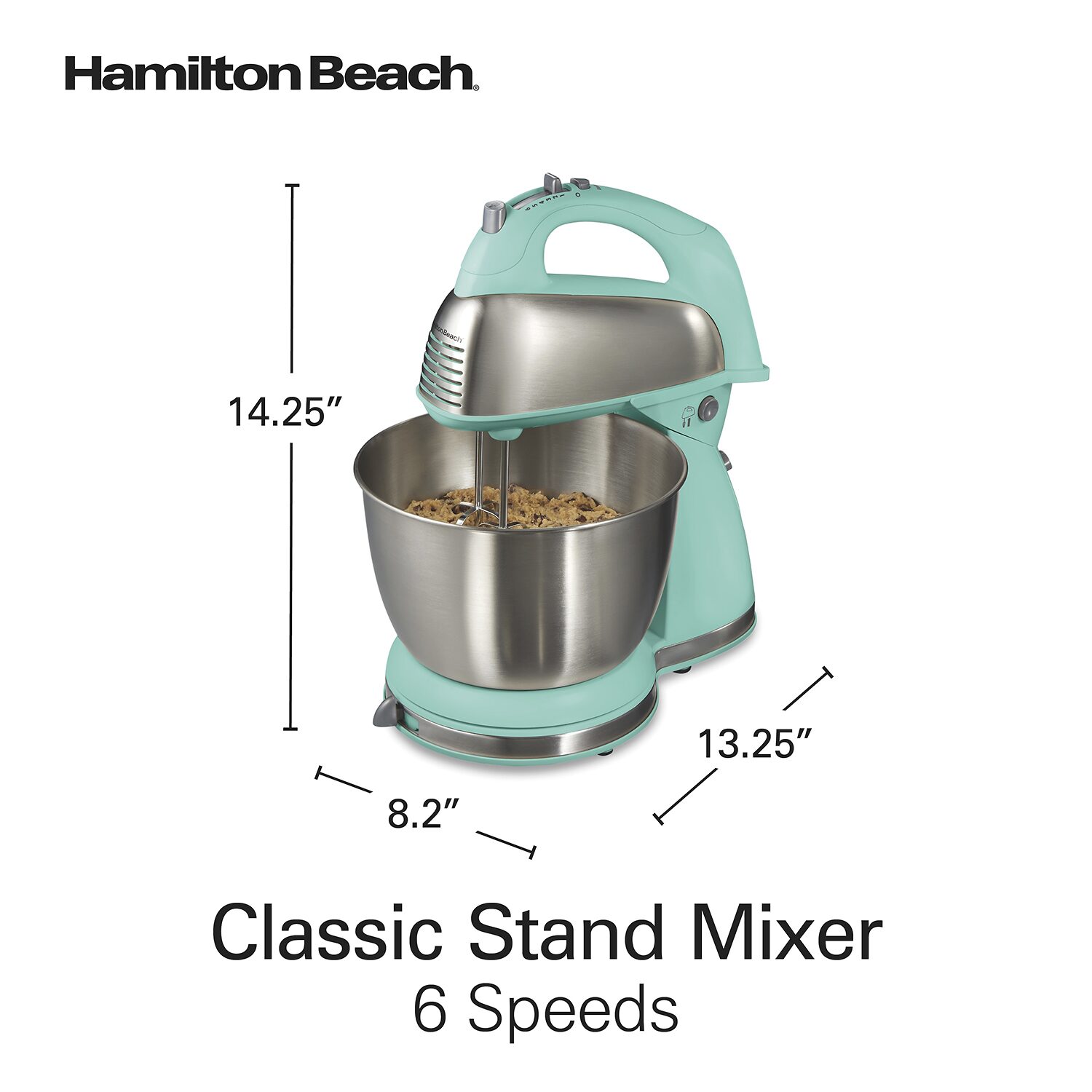 Hamilton Beach Classic Hand Stand Mixer with 4 Qt Stainless Steel Bowl