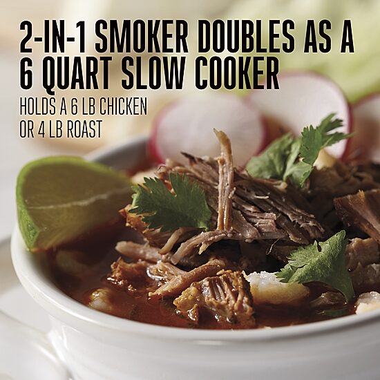 Weston 2-IN-1 Indoor Smoker and Slow Cooker