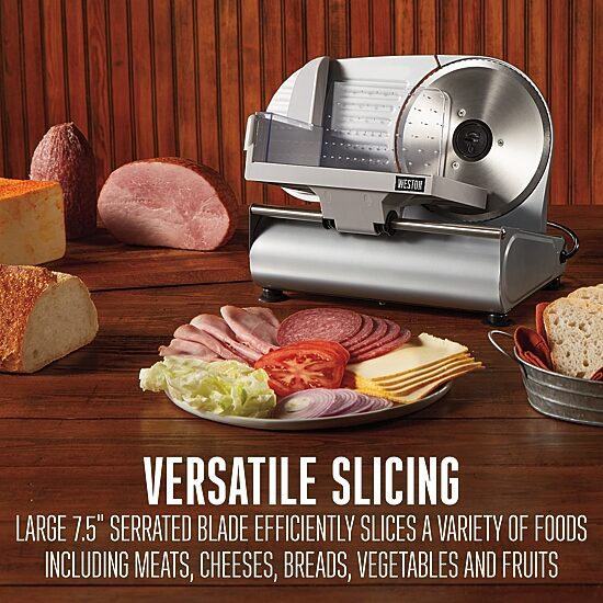 Weston 7.5 Inch Electric Meat Slicer