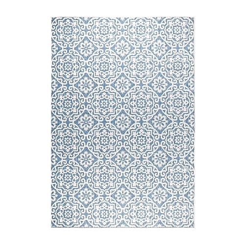 Nicole Miller Patio Country Danica Ikat Loomed Rectangular Outdoor Area Rug, One Size, Gray