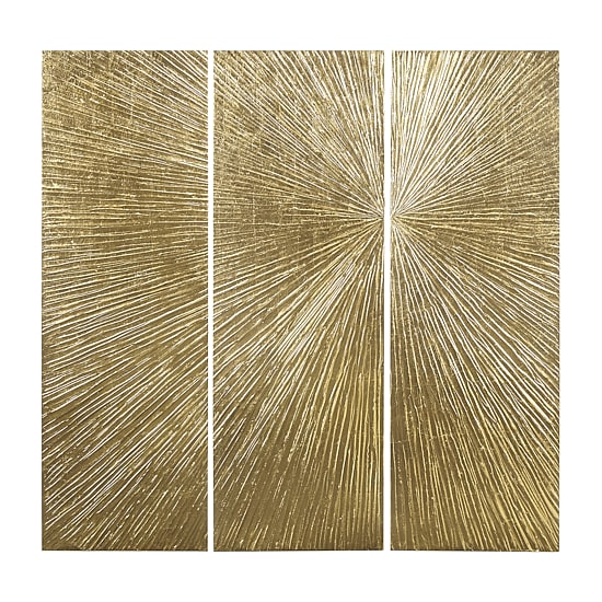 Madison Park Signature Sunburst Hand Painted Décor 3-pc. Wall Art Set