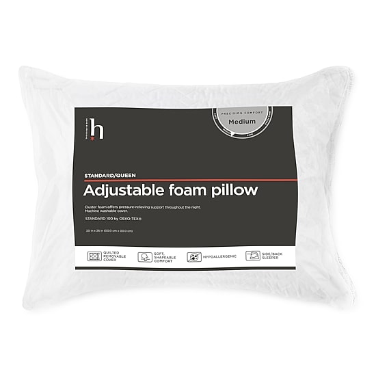 Home Expressions Adjustable Foam Pillow