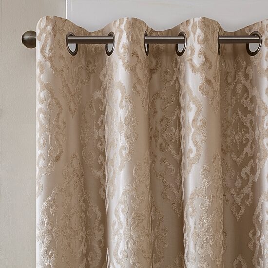 Madison Park Elysia Grommet Top Energy Saving 100% Blackout Set of 2 Curtain Panel