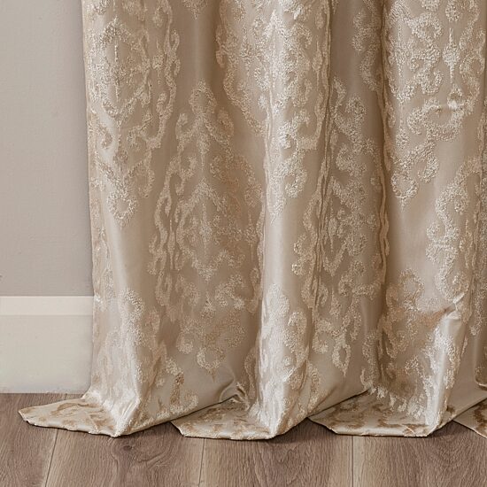 Madison Park Elysia Grommet Top Energy Saving 100% Blackout Set of 2 Curtain Panel