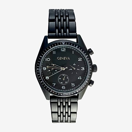 Mens Black Expansion Watch-Fmdjo142-JCPenney