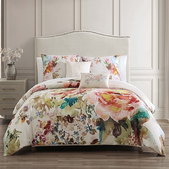 Bebejan Antique Flowers 5-pc. Midweight REVERSIBLE Comforter Set