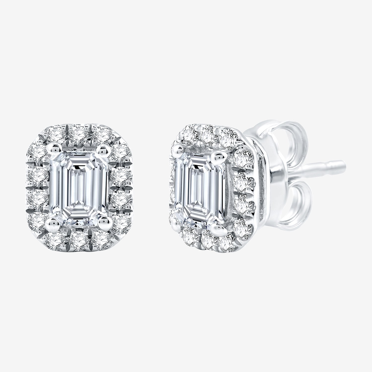 Ever Star (H-I / Si2-I1) 1 CT. T.W. Lab Grown White Diamond 10K Gold Stud Earrings