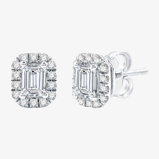 Ever Star (H-I / Si2-I1) 1 CT. T.W. Lab Grown White Diamond 10K Gold Stud Earrings