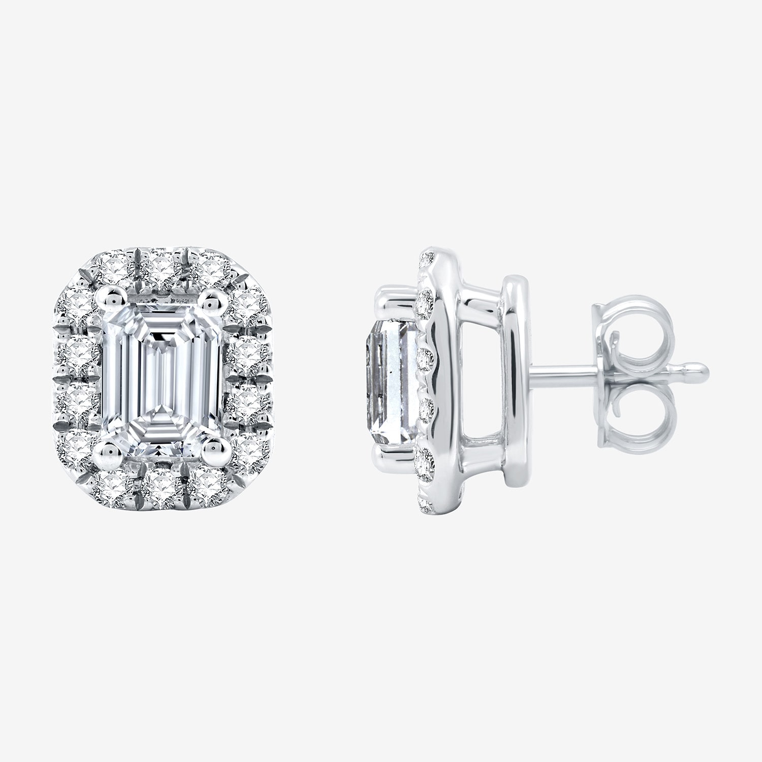 Ever Star (H-I / Si2-I1) 1 CT. T.W. Lab Grown White Diamond 10K Gold Stud Earrings