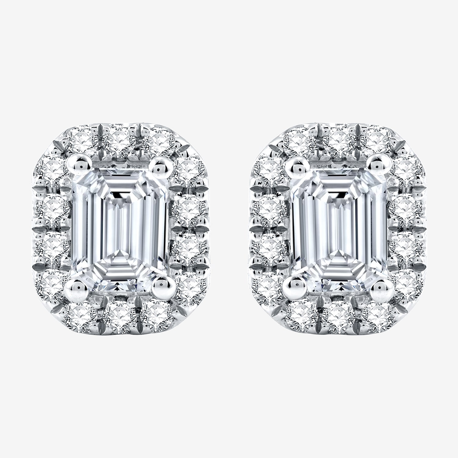Ever Star (H-I / Si2-I1) 1 CT. T.W. Lab Grown White Diamond 10K Gold Stud Earrings