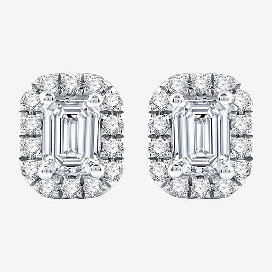 Ever Star (H-I / Si2-I1) 1 CT. T.W. Lab Grown White Diamond 10K Gold Stud Earrings