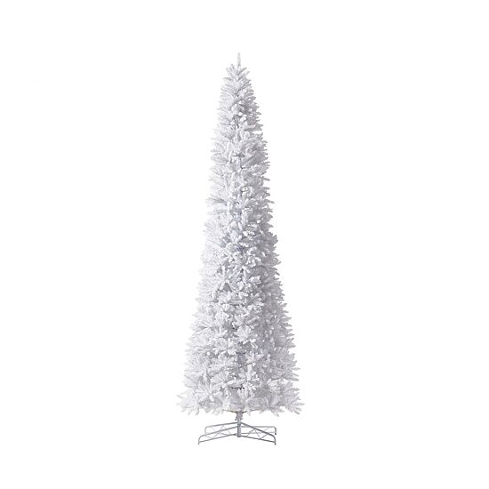 Nearly Natural Slim Faux 12 Foot Pre-Lit Fir Christmas Tree