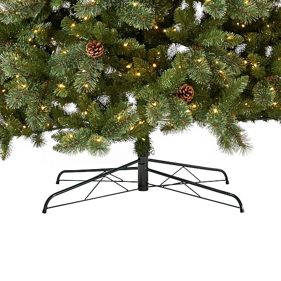 Nearly Natural Faux 11 Foot Pre-Lit Pine Christmas Tree