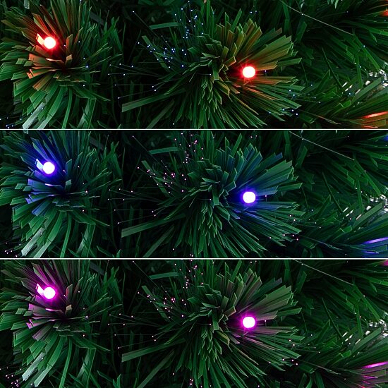 Nearly Natural Fiber Optic Faux 6 Foot Pre-Lit Pine Christmas Tree