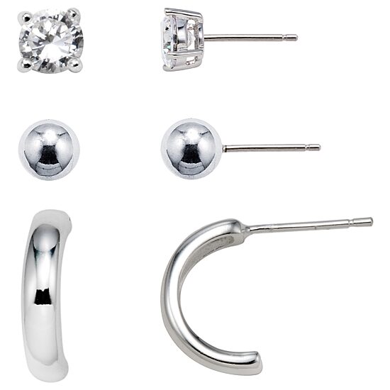 Sterling Silver Earring Set