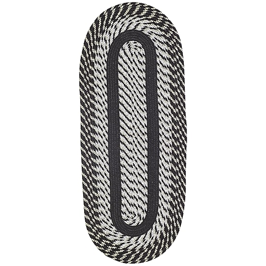 Better Trends Newport Braid Oval Runner Rug