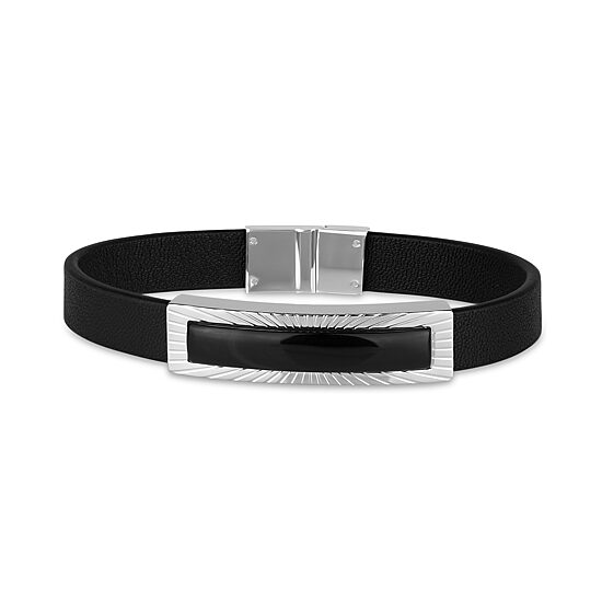 Mens Stainless Steel 8 1/2 Inch Id Bracelet