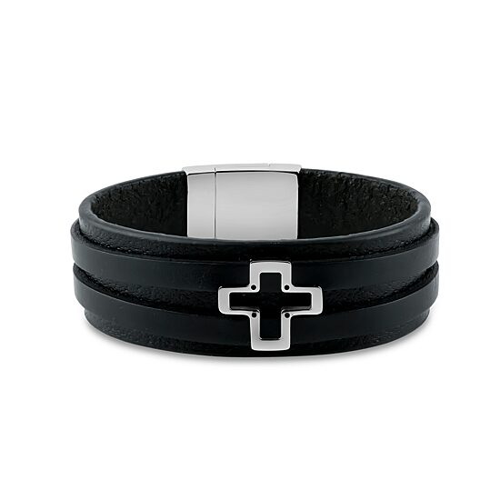Mens Stainless Steel Wrap Bracelet