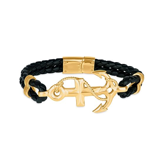 Mens Stainless Steel Wrap Bracelet
