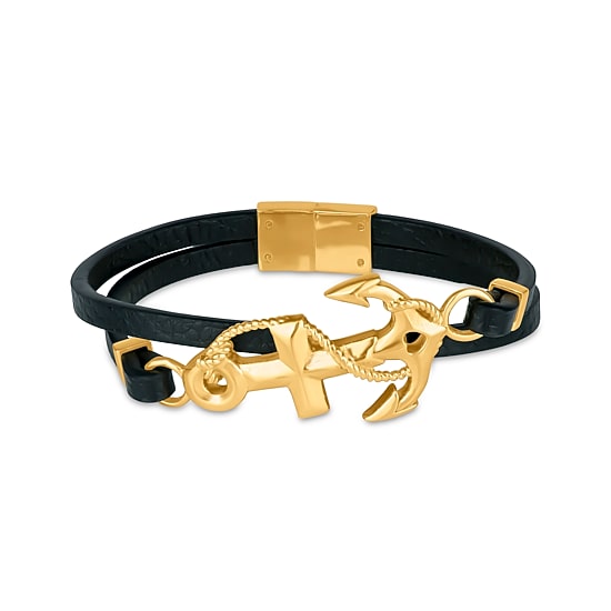 Mens Stainless Steel Wrap Bracelet