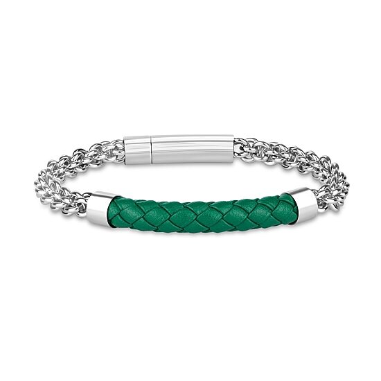 Mens Stainless Steel Solid 8 1/2 Inch Link Bracelet