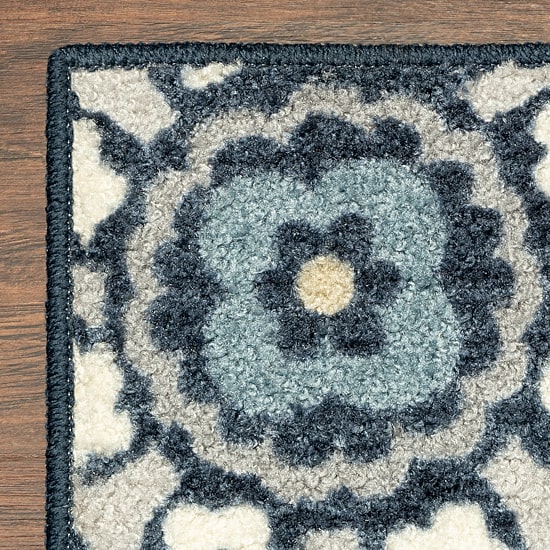 Maples Modern Floral Collection Skid Resistant Indoor Rectangular Area Rug
