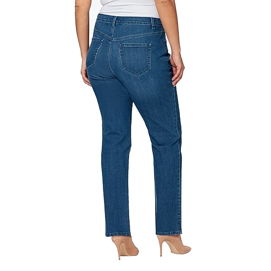 Gloria Vanderbilt Amanda Womens High Rise Stretch Fabric Tapered Leg Jean