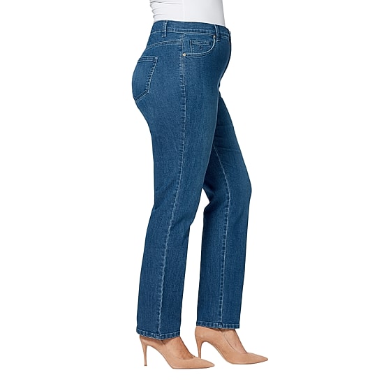 Gloria Vanderbilt Amanda Womens High Rise Stretch Fabric Tapered Leg Jean