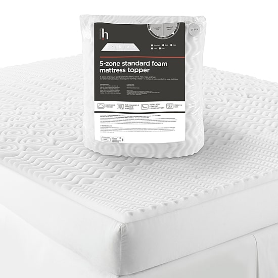 Home Expressions 5-Zone Standard Foam Mattress Topper