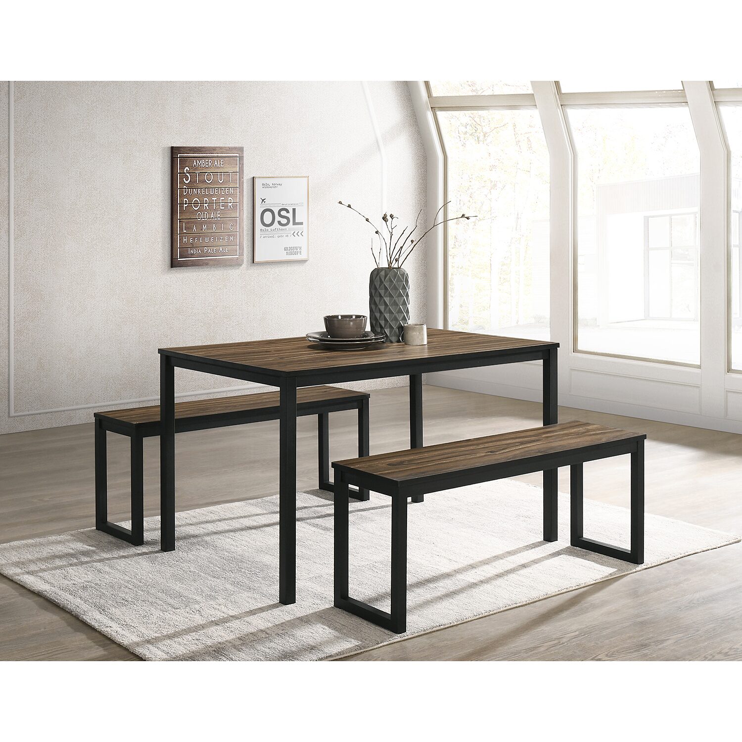 Furniture of America™ 3-pc. Rectangular Dining Set