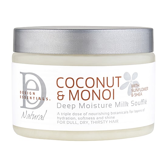 Design Essentials Coconut & Monoi Deep Moisture Milk Soufflé Hair Cream 12 oz.