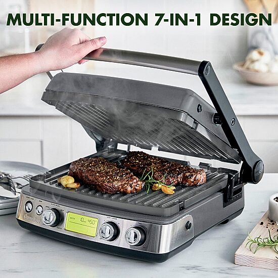 GreenPan Elite 7-in-1 Multi-Function Contact Grill & Griddle, Healthy Ceramic Nonstick