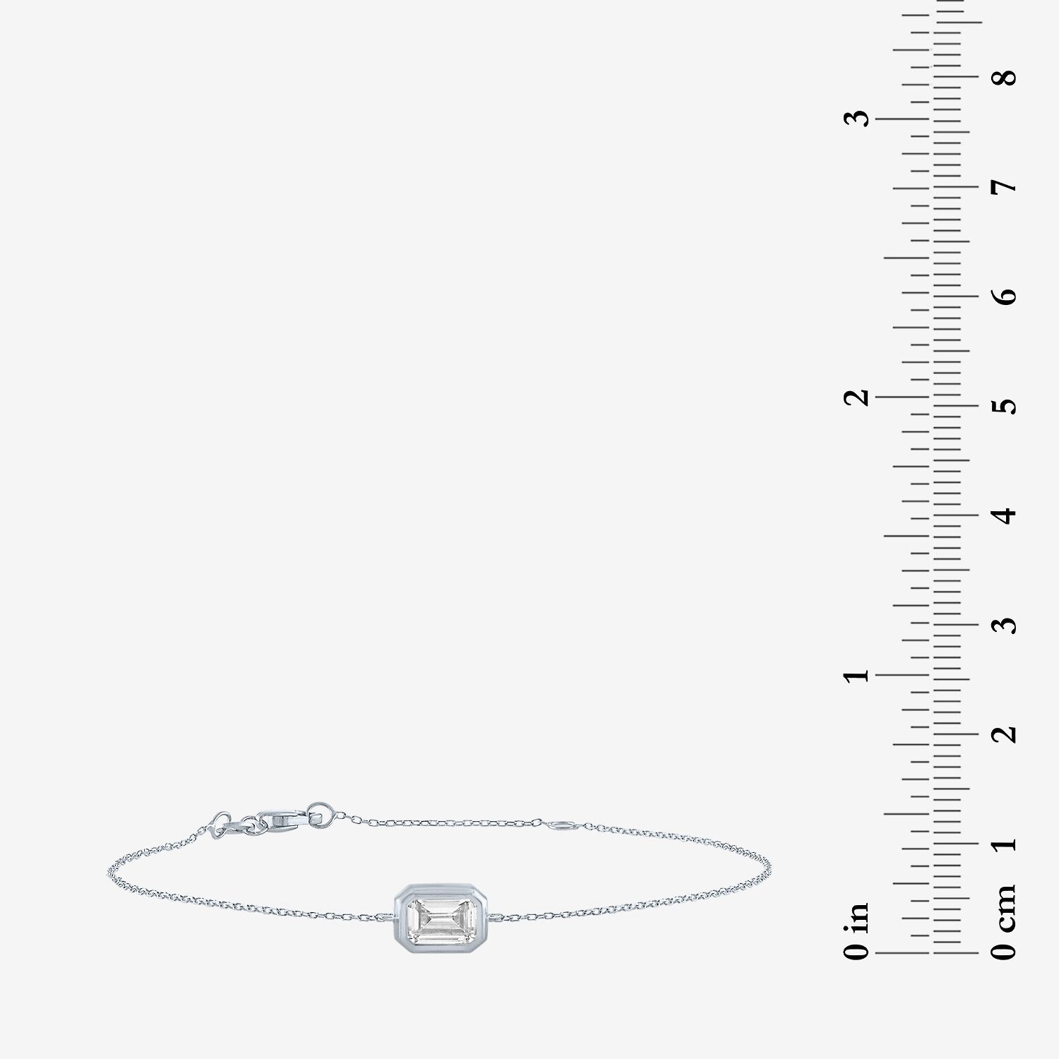 Diamond Addiction (G-H / Si2-I1) Womens 10K Gold 8 Inch Cable Chain Bracelet