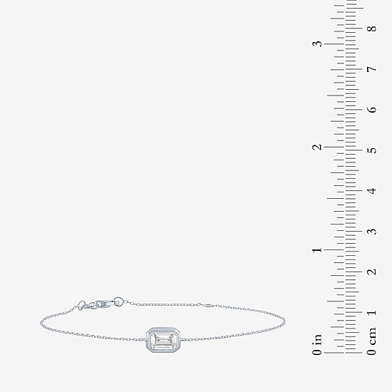 Diamond Addiction (G-H / Si2-I1) Womens 10K Gold 8 Inch Cable Chain Bracelet