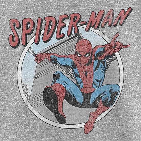 Disney Collection Little & Big Kid Girls Crew Neck Short Sleeve Regular Fit Marvel Spiderman Graphic T-Shirt