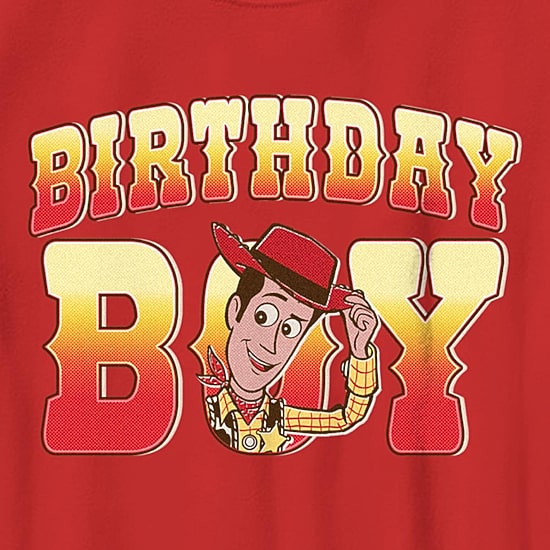 Disney Collection Little & Big Kid Boys Crew Neck Short Sleeve Regular Fit Woody Toy Story Graphic T-Shirt